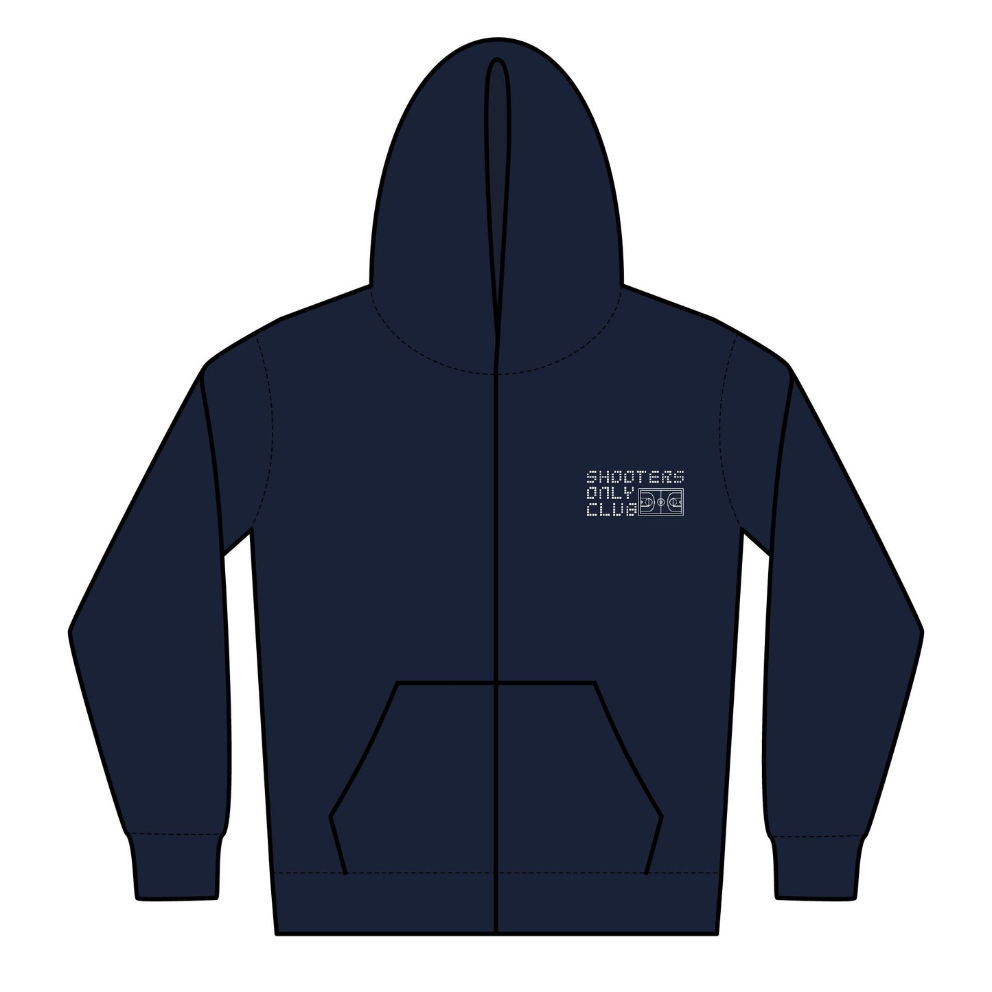 Shooters Only Club Youth Zip Up Hoodie